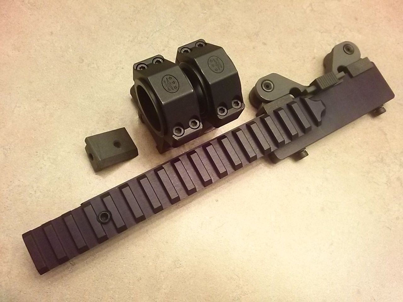 Smith Enterprise DMR MK14 M1A M14 ACOG Scope Mount and SEI 30mm EDM Rings (SICK DEAL)